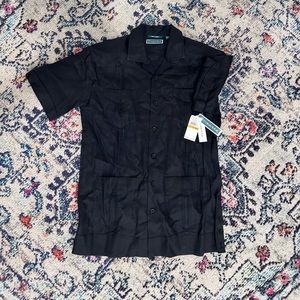 Black linen shirt NWT